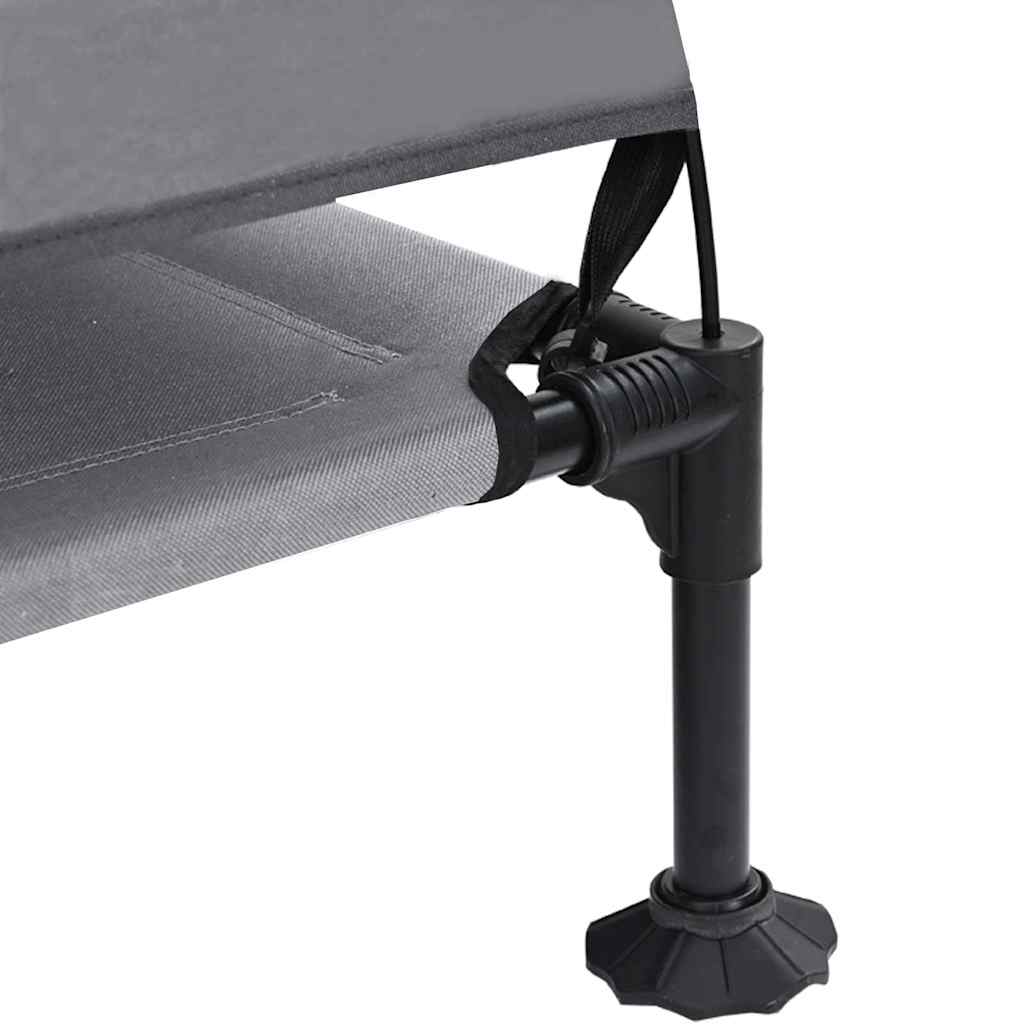 Erhöhtes Hundebett mit Sonnendach für den Außenbereich