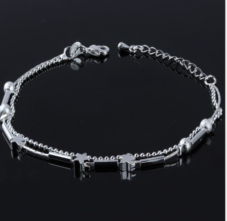 Retro Stern-Fußkette – Schlichte Fußkette im Vintage-Stil