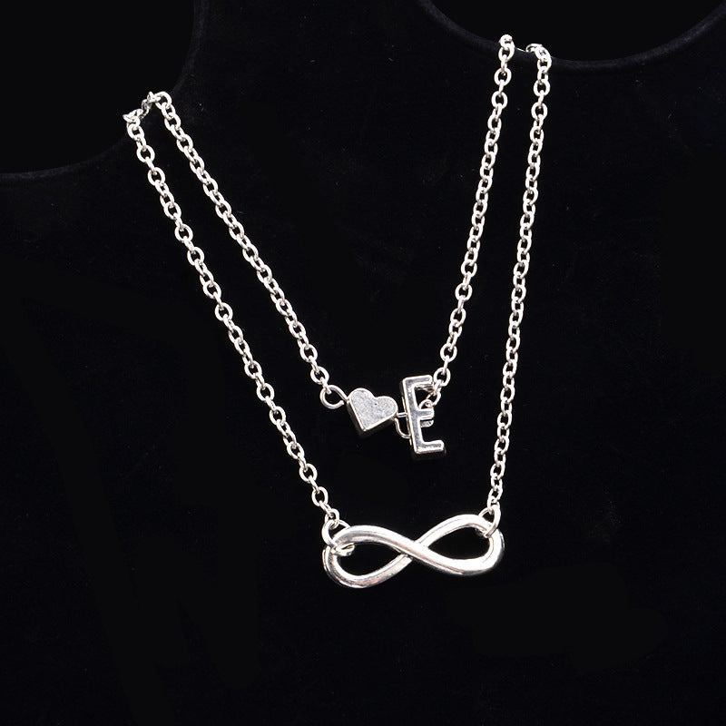 Love Buchstaben-Fußkette – 26 Buchstaben Herz-Fußkette aus Legierung