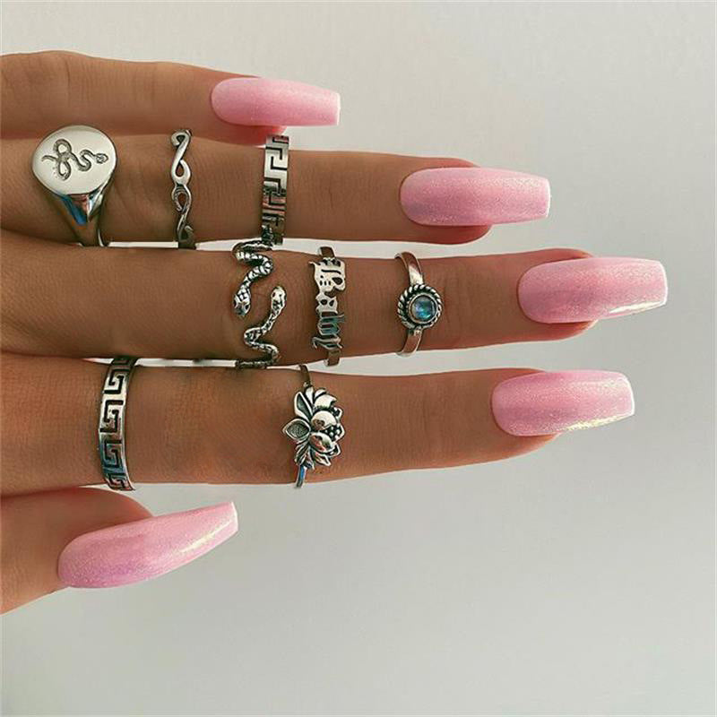 Elegantes Ring-Set im europäischen und amerikanischen Stil