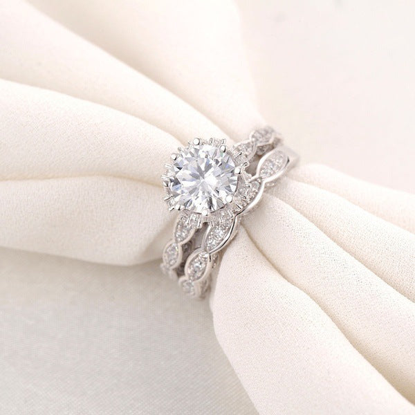 Eleganter Zirkonia Damen Ring brilliant