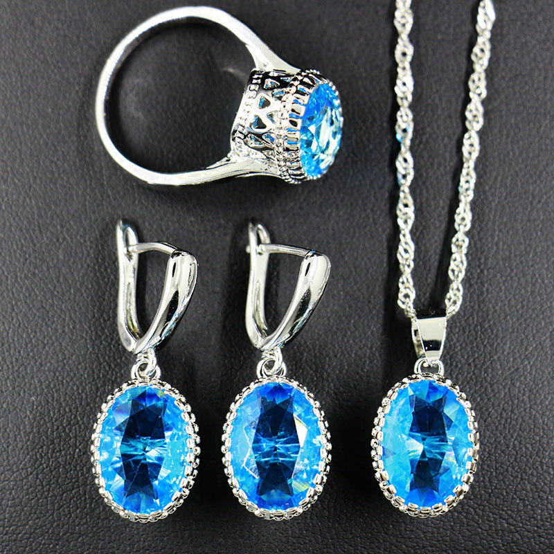 Elegantes Zirkonia Damen-Schmuckset Vintage