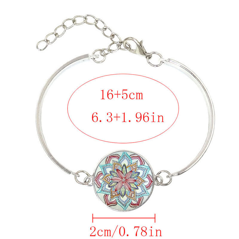 Mandala Flower Edelstein-Schmuckset