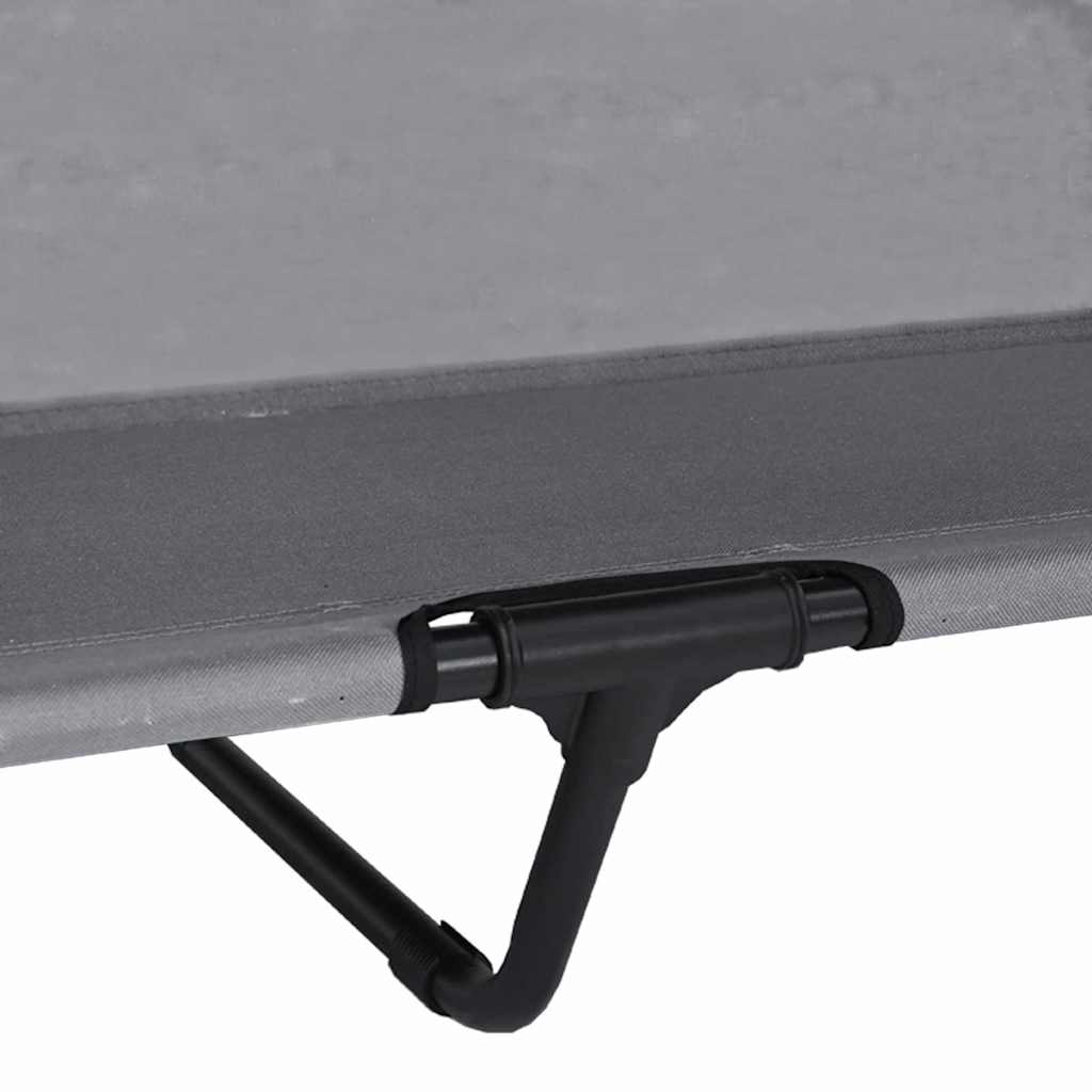 Erhöhtes Hundebett mit Sonnendach für den Außenbereich