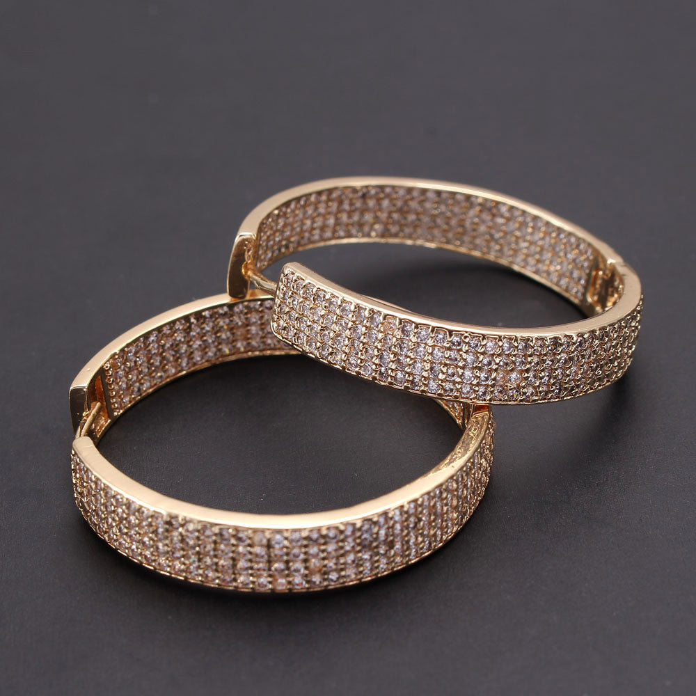 Runde Zirkonia Ohrringe für Damen