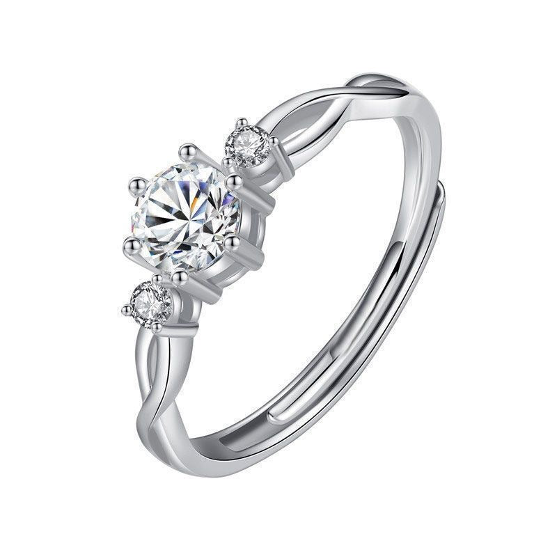 Schlichtes Partner-Ringdesign mit organischer Struktur