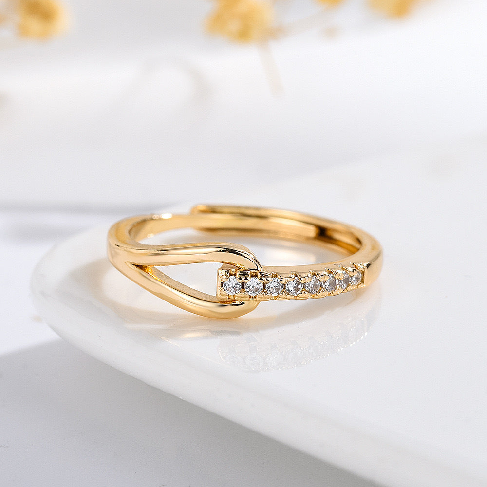 Lubert's Tears Damenring Gold und Silber mit funkelnden Diamanten