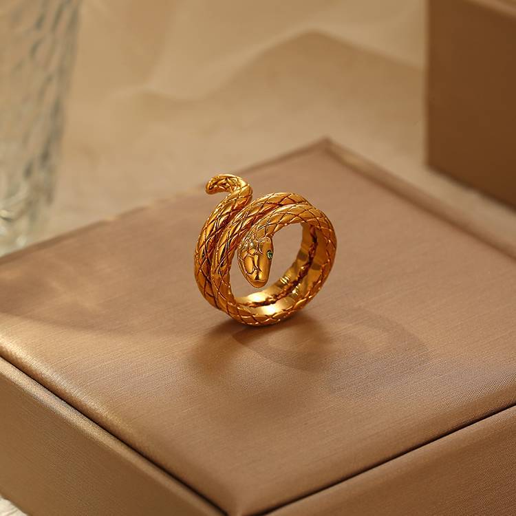 Minimalistischer Schlangenring im modernen Design