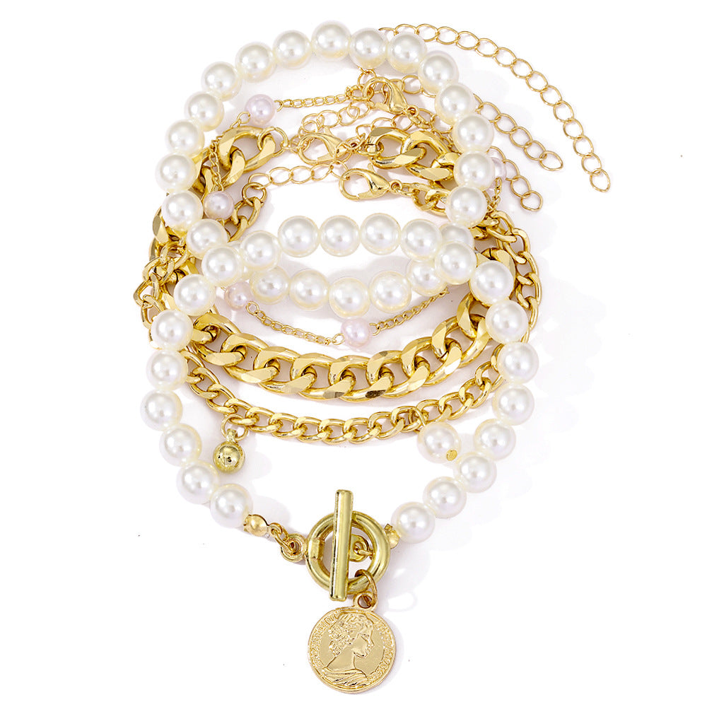 Kettenarmband Set in Gold Modern für Damen